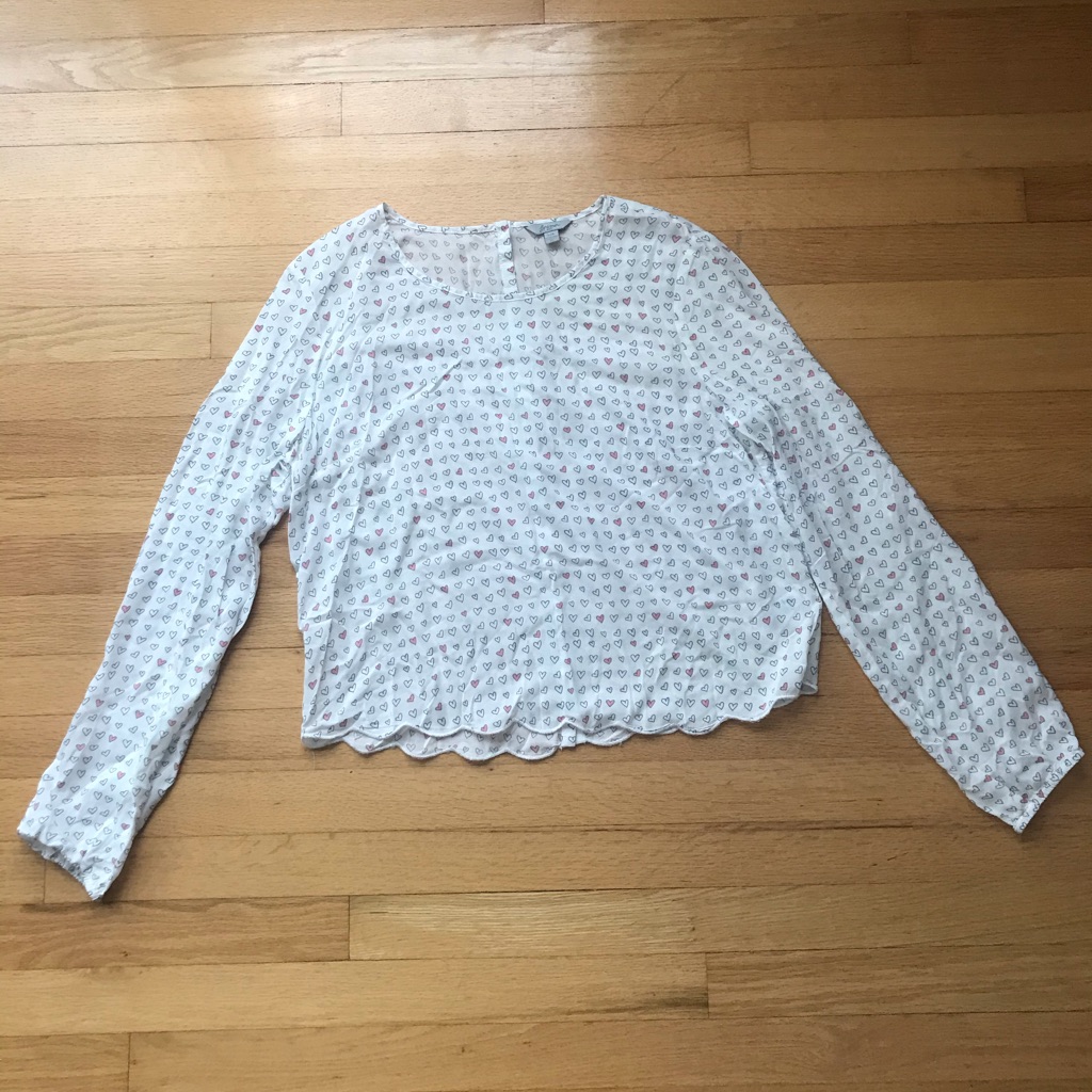 Heart Pattern Blouse